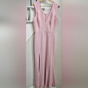 Dress The Population Sandra Crepe Maxi Dress | Size L | Pink | Formal Evening Go